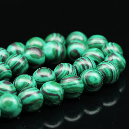 Malachite Beaded Clasp Anklet