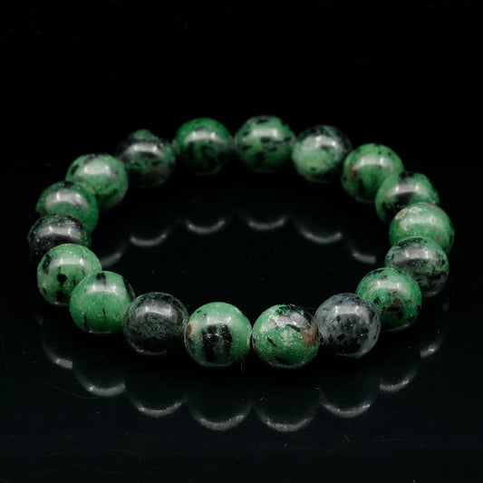 Natural Ruby Zoisite Beaded Stretchy Bracelet