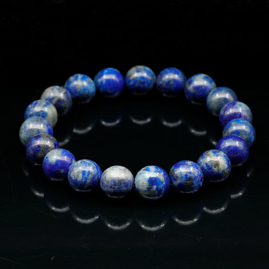 Natural Lapis Lazuli Beaded Stretchy Bracelet