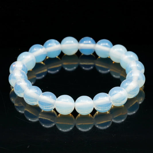 Natural Opalite Beaded Stretchy Bracelet