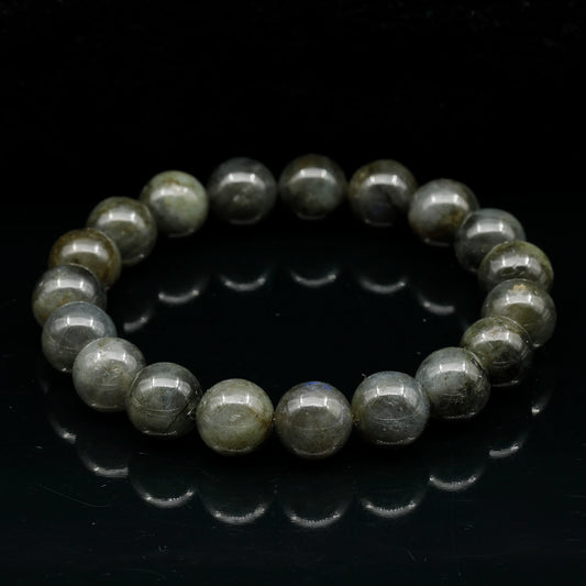 Natural Labradorite Beaded Stretchy Bracelet