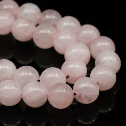 Natural Rose Quartz Beaded Clasp Choker Necklace - ElisaJewelryArt