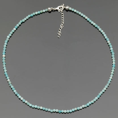 Natural Amazonite Beaded Clasp Tiny Choker - ElisaJewelryArt