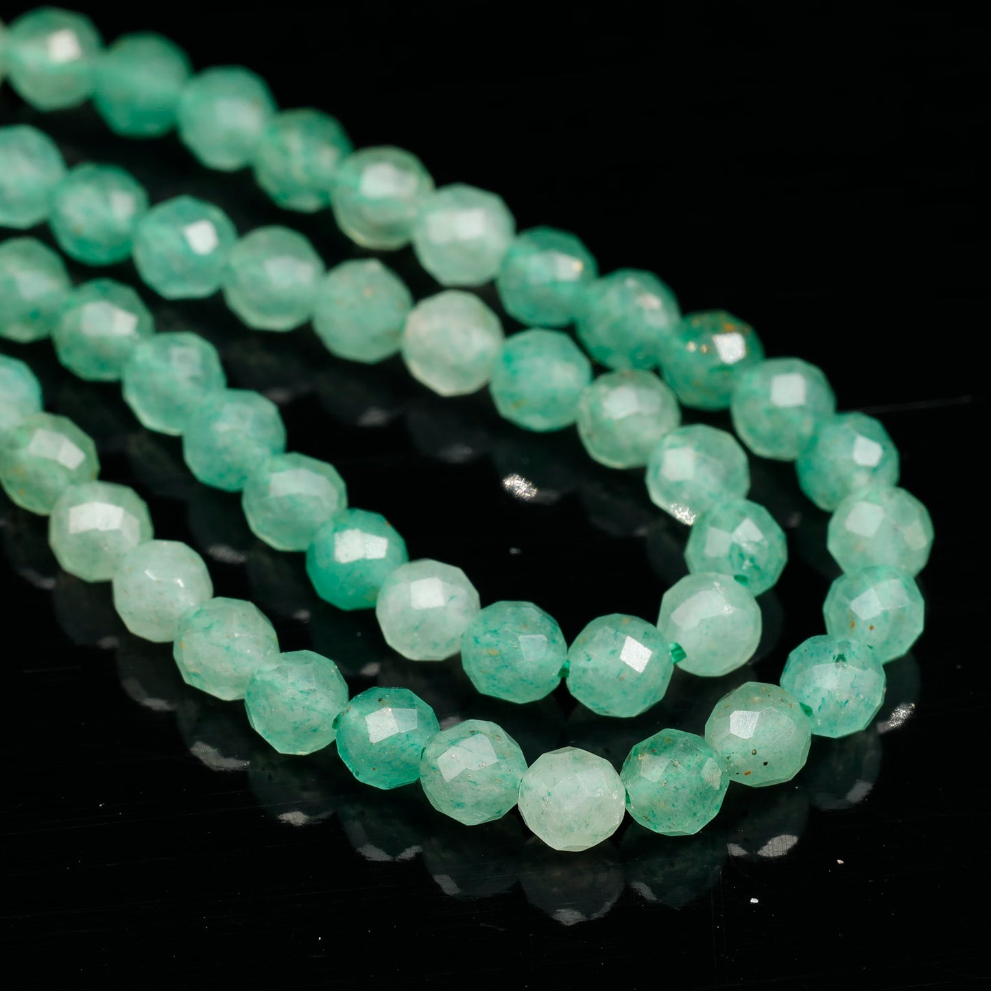 Natural Green Aventurine Beaded Clasp Tiny Choker - ElisaJewelryArt