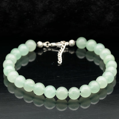 Natural Green Aventurine Beaded Clasp Bracelet